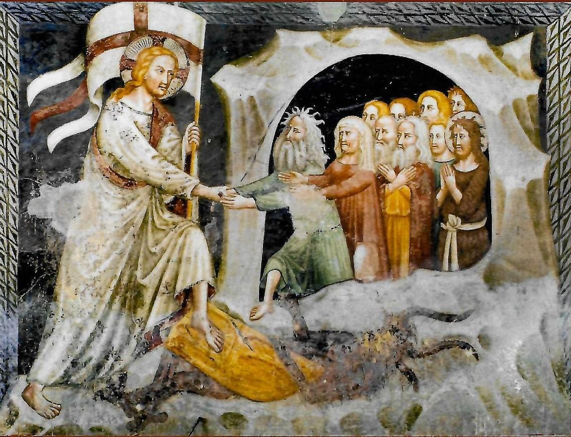 Jesus frees the souls of the just from the underworld. The convent of Sant Antonio in Palesine, Ferrara